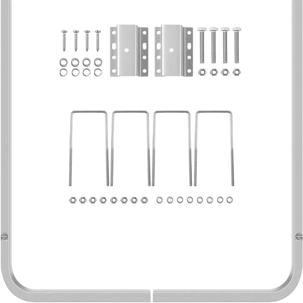 Båtsläp Guide-Ons, 62x3,8x116,1 cm, Aluminium, Justerbar bredd