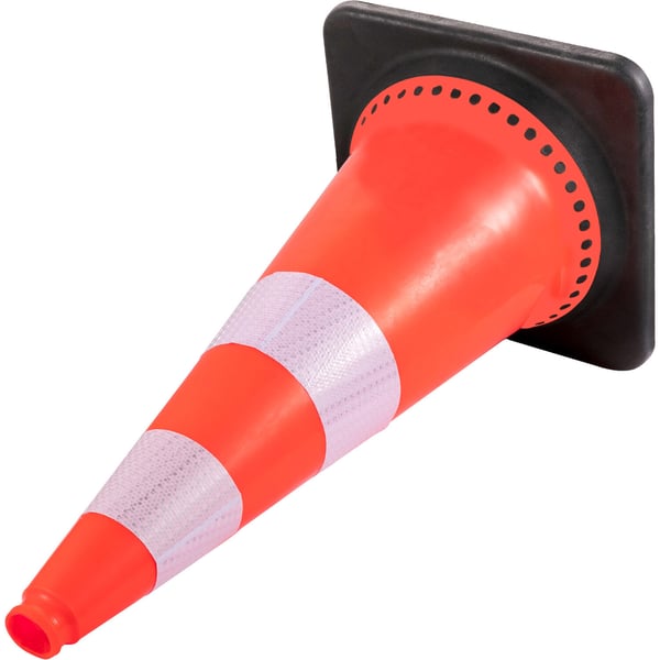 Trafikkegle, 75x37x37 cm, Orange, PVC