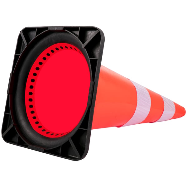 Trafikkegle, 75x37x37 cm, Orange, PVC