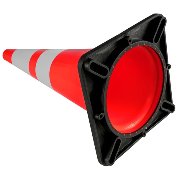 Trafikkegler 92x35x35 cm Orange PVC Reflekterende Sikkerhed