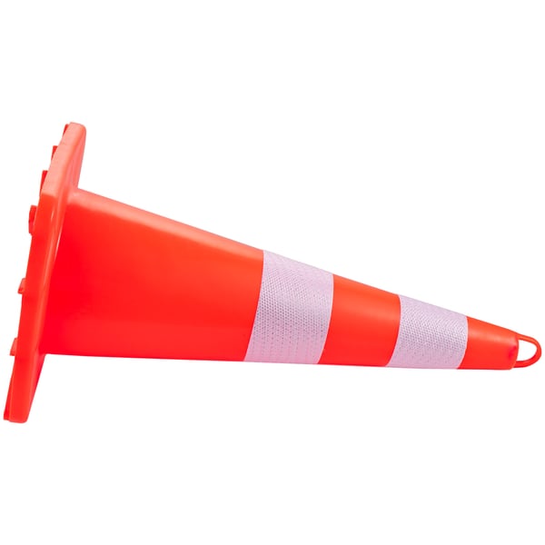 Trafikkegle, 73x33x33 cm, Orange, PVC