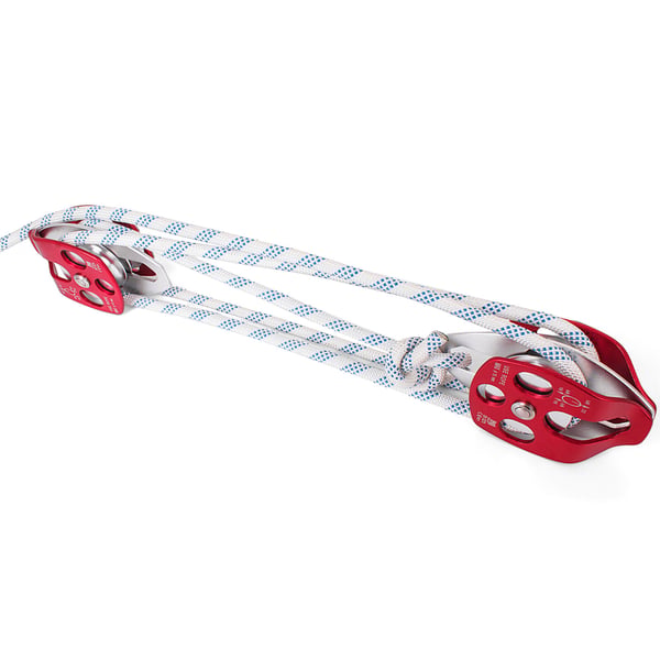 Dobbelt taljeblok og tackle, 12 mm, 30.5x61 m, dobbelt taljeophæng, polyesterreb