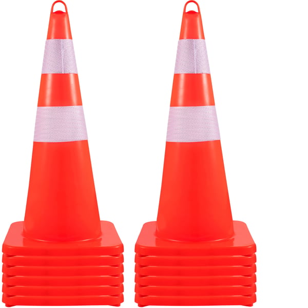 Liikennekartio, 73x33x33 cm, Oranssi, PVC