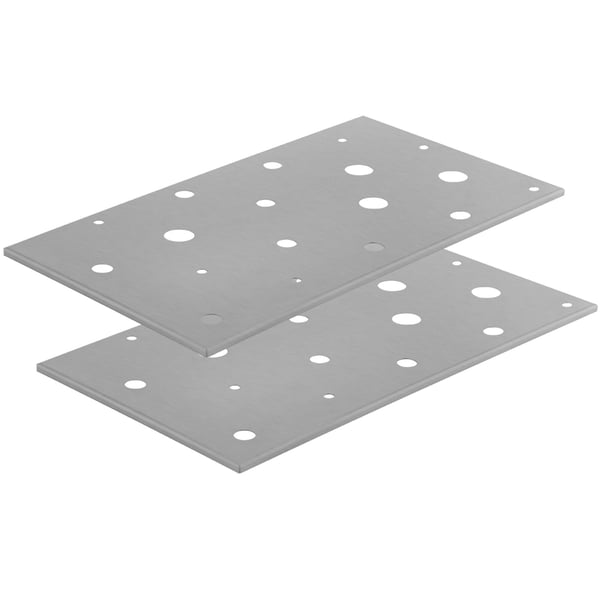 Vandbadskoger, 20,5x11,5x13 tommer, rustfrit stål, 2 konserveringsriste