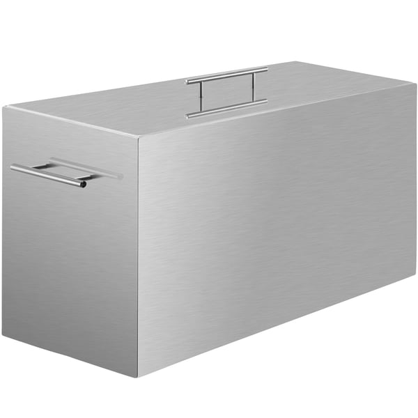 Vandbadskoger, 20,5x11,5x13 tommer, rustfrit stål, 2 konserveringsriste