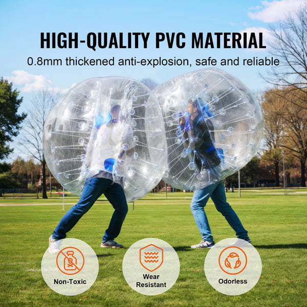 Oppustelige Bumper Balls 2-pak, 120x103 cm, Transparent, PVC