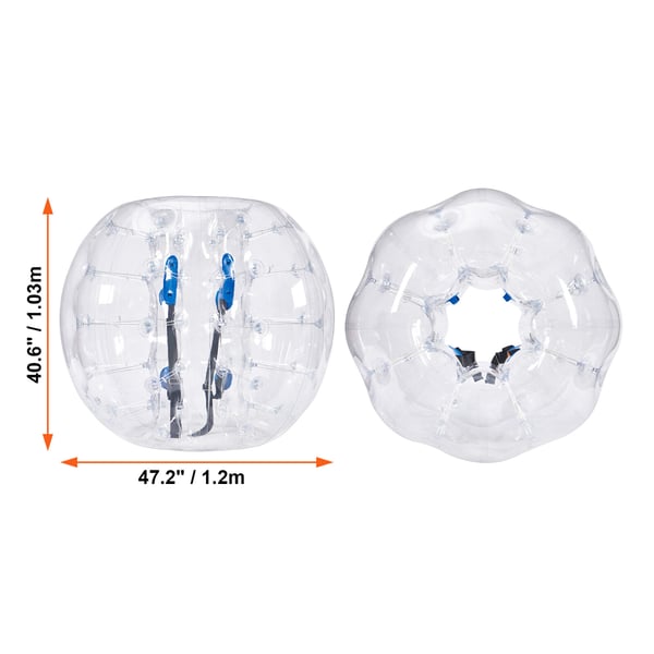 Oppustelige Bumper Balls 2-pak, 120x103 cm, Transparent, PVC