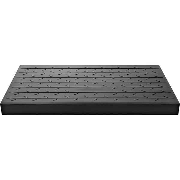 Terskelrampe, 61x106x10,2 cm, Sort, Gummi