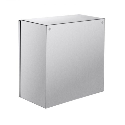Elektrisk kabinet, 300x300x200 mm, rustfrit stål, vandtæt, udendørs/indendørs