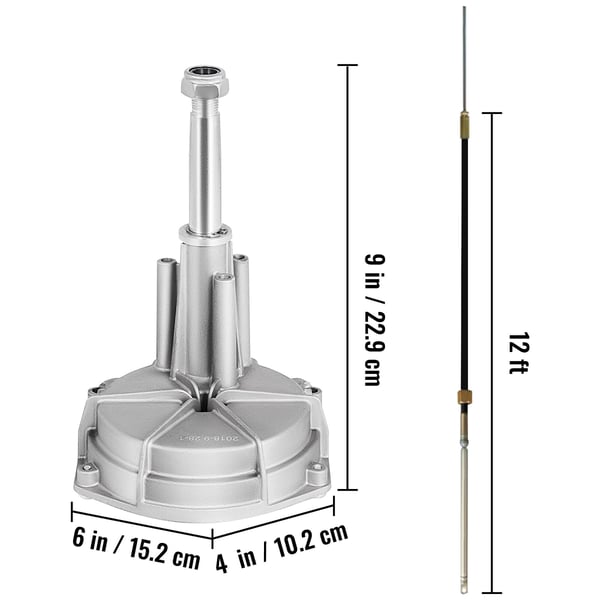 Roterande styrsystem, 33 cm ratt, 336 cm, marin