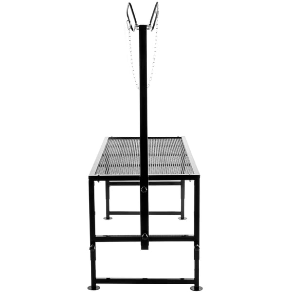 Boskapstrimningsställ 129,5x58,4 cm Metall Svart