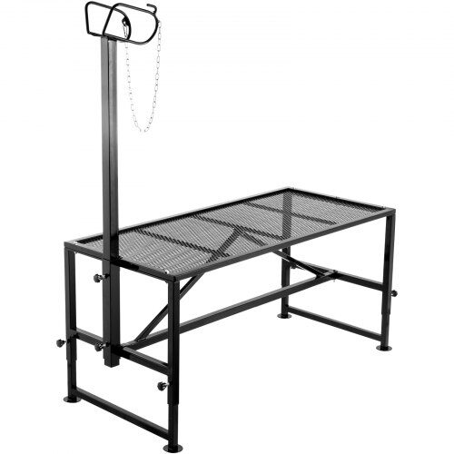 Boskapstrimningsställ 129,5x58,4 cm Metall Svart