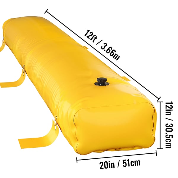 Tulvamuuri, 366x51x30,5 cm, PVC, Uudelleenkäytettävä vedenohjaus