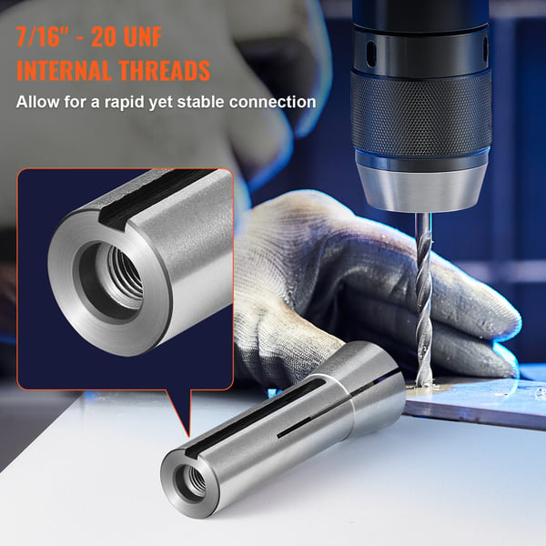 Collet-sarja, Tarkkuus R8 13-osainen, 32x103 mm, Säilytyslaatikko, Teräs