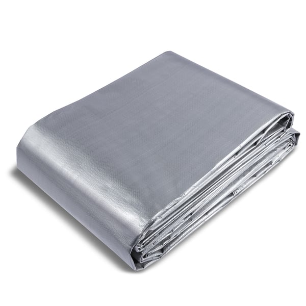 Pressupeite, 609,6x914,4 cm, hopea/ruskea, polyeteeni, vedenpitävä ulkokäyttöön