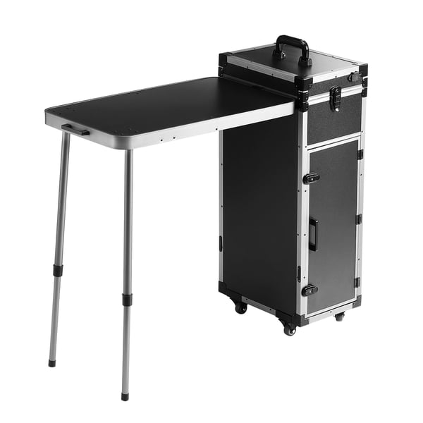 Makeup-taske, 99x38x85 cm, Sort, Aluminium opbevaring