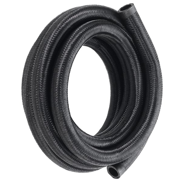Brændstofslangesæt, 10AN nylon rustfrit stål flettet, 20x20x304,8 cm, sort