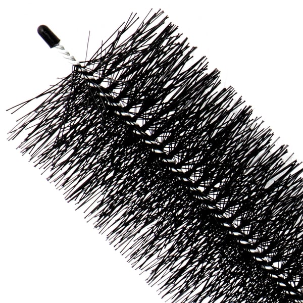 Ränngallerborste, 4,33x96 cm, Svart, Galvaniserat stål och polypropen