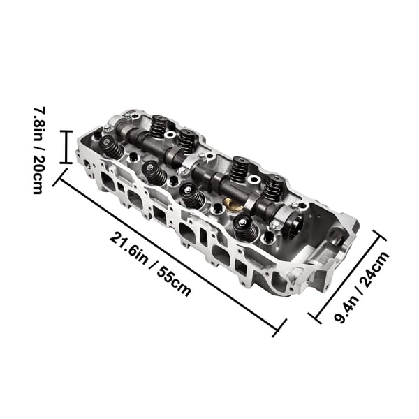 Cylinderhoved 2.4L støbejern