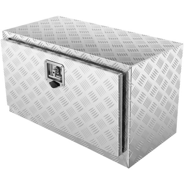Verktygslåda för lastbil, 760x355x405 mm, Silver, Förvaring i aluminium