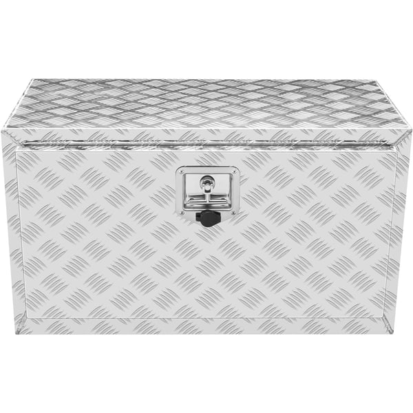 Verktygslåda för lastbil, 760x355x405 mm, Silver, Förvaring i aluminium
