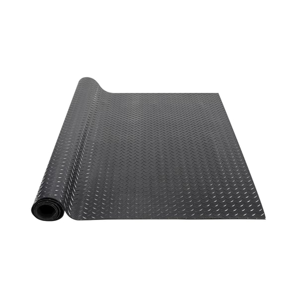 Gulvrulle i gummi, 3x121,9x182,9 cm, Sort, SBR-gummi