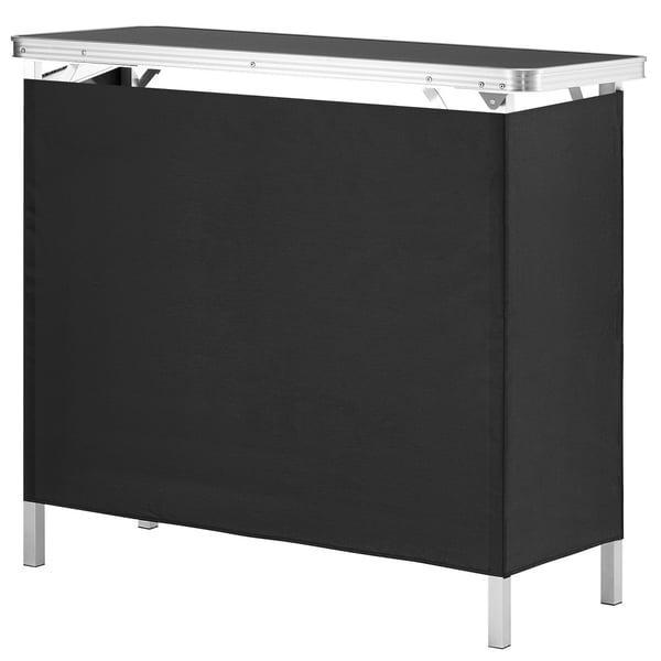 Messedisk Podiumsbord, 97,5x38,5x87 cm, Sort, Sammenklappelig Opbevaring
