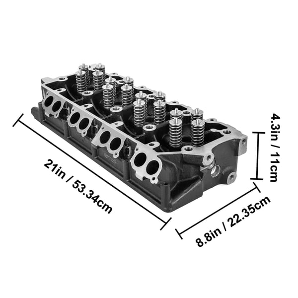 Sylinterikannen kokoonpano, 6.4L, valurauta, varaosa Ford F250 F350 F450 F550