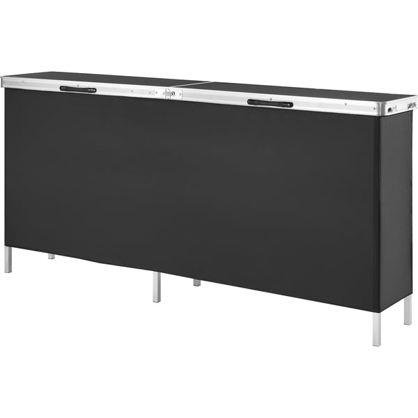 Podiumbord, 198x38.5x88 cm, Sort, Sammenklappelig Opbevaring