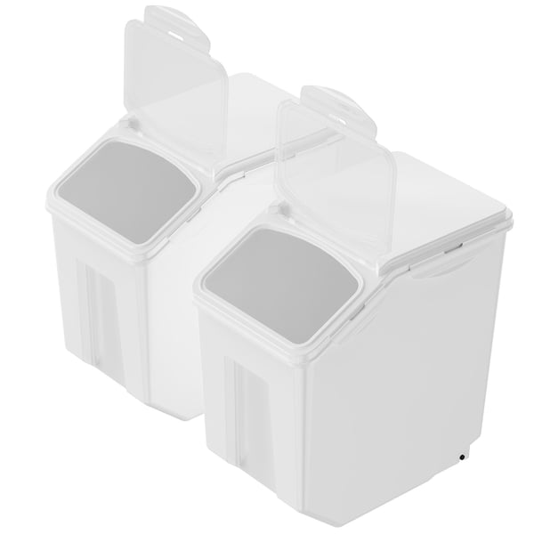 Ainesäiliö, 2x15L, PP, ilmatiivis kansi, keittiösäilytys