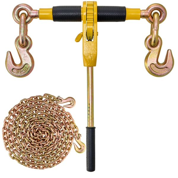 Ratschekædebinder 0,8-0,9 cm, Heavy Duty Lastbinder, 3220 kg, Stål