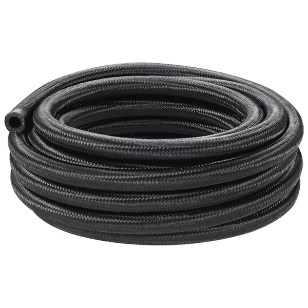 Bränsleledning Kit, 20 ft, 1.1x609.6 cm, Svart, Nylon rostfritt stål flätad