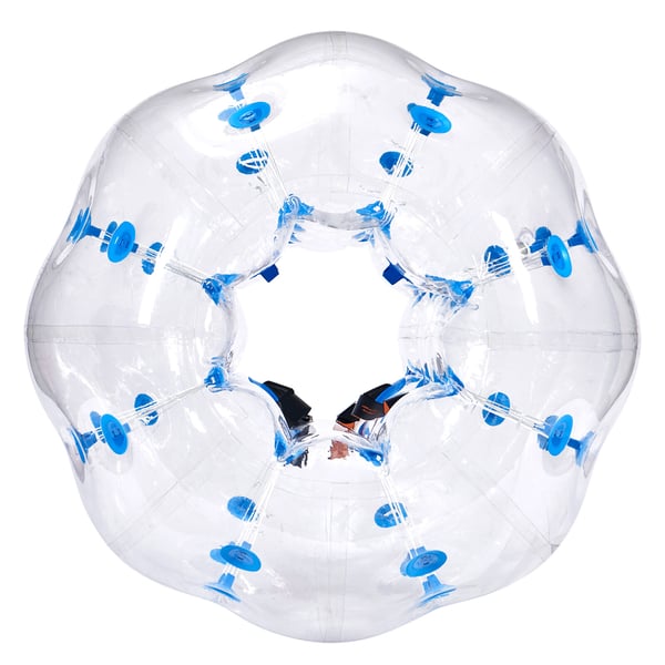 Ilmatäytteinen törmäyspallo, 120x103 cm, läpinäkyvä sininen, PVC
