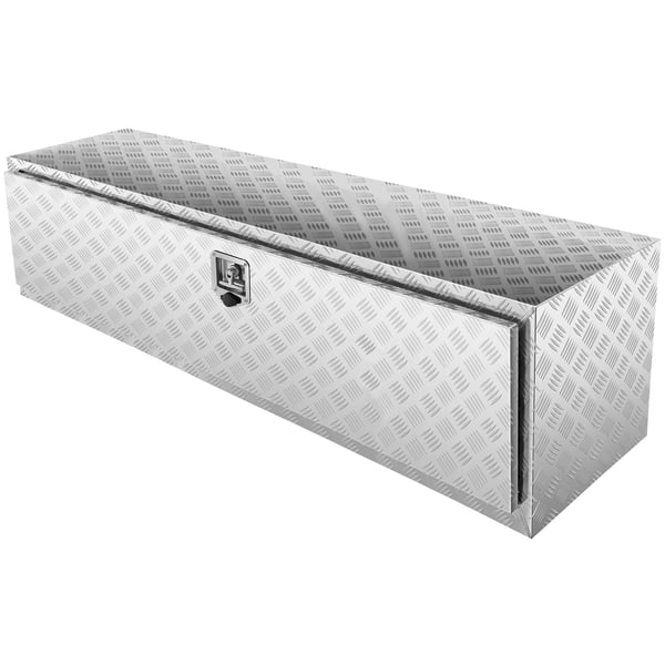Kuorma-auton työkalulaatikko, 152,4x61x61 cm, hopea, alumiinisäilytys Kuorma-auton työkalulaatikko, 152,4x61x61 cm, hopea, alumiinisäilytys