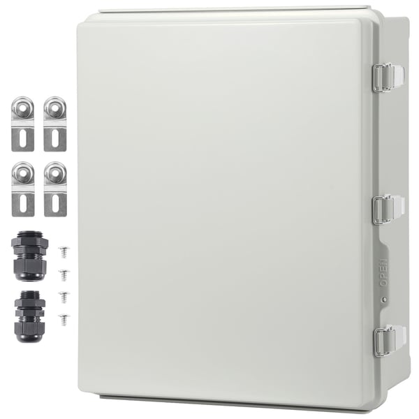 Elektrisk samledåse, 350x250x150 mm, IP67, ABS, Udendørs, Vandtæt