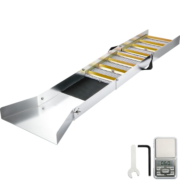 Sluice Box, 127x23x6,5 cm, Aluminium, Sammenklappelig