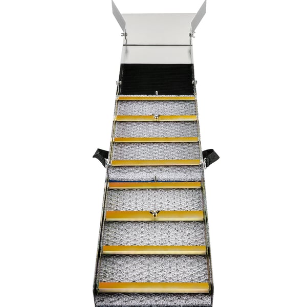 Sluice Box, 127x23x6,5 cm, Aluminium, Sammenklappelig