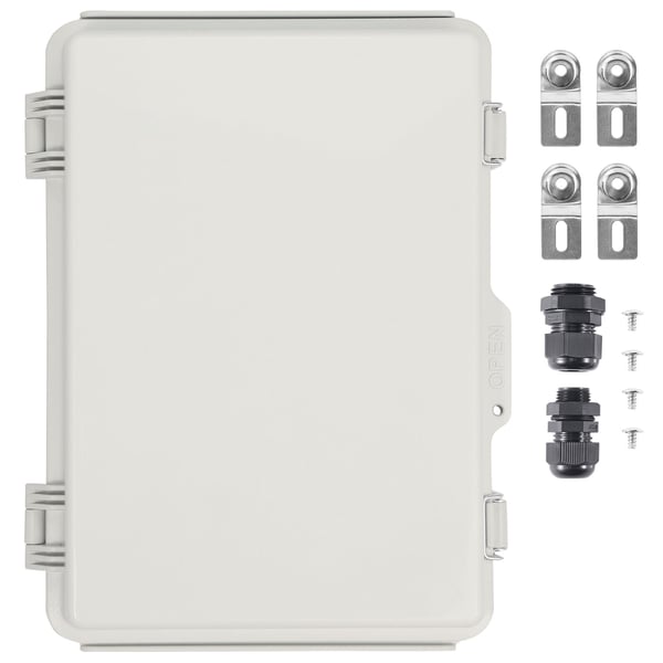 Elektrisk samledåse, 43x33x18 cm, IP67 vandtæt, ABS plast