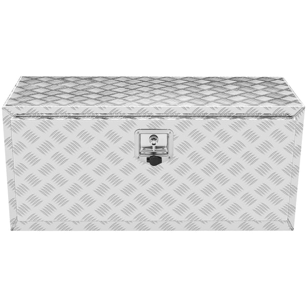 Kuorma-auton työkalulaatikko, 91.4x35.5x40.5 cm, hopea, alumiininen säilytys