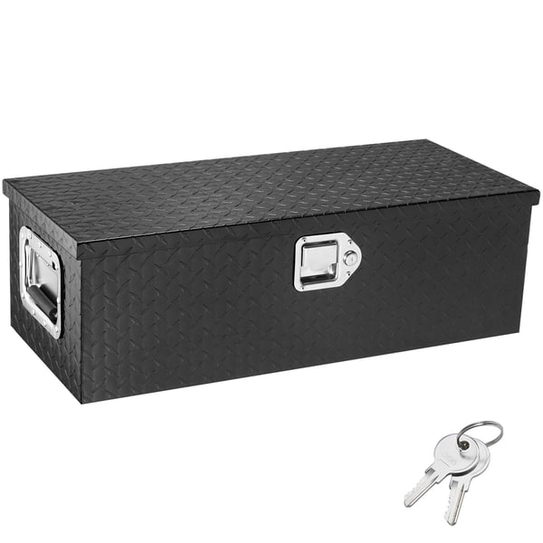 Kuorma-auton työkalulaatikko, 76.2x33x24.4 cm, musta, alumiininen säilytys