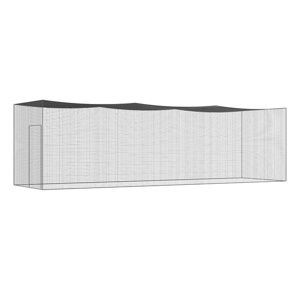 Lyöntiverkko, 35x10x10 ft, PE, suljettu, siirrettävä, harjoitusverkko