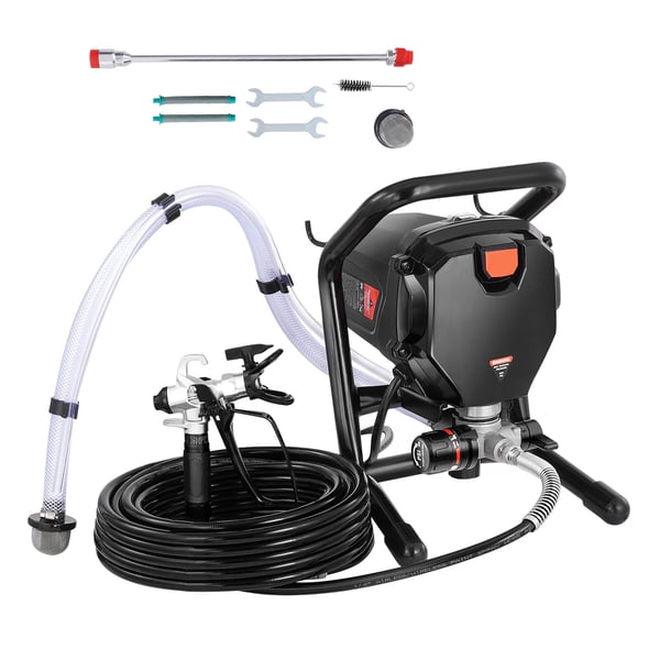Ilmaton maaliruisku 750W 3000PSI, korkea tehokkuus, sähköinen, käsikäyttöinen