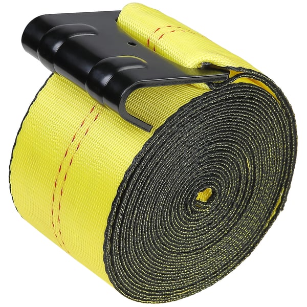 Spændestropper 10,2x1220 cm Gul, Flad Krog, Polyester