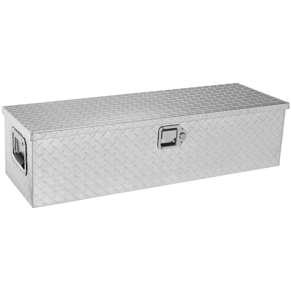 Værktøjskasse til lad 99,1x33x25,4 cm sølvfarvet aluminium opbevaring