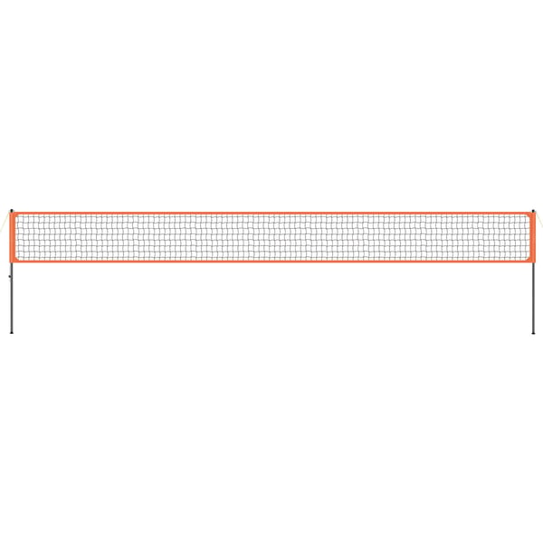 Volleyballnet-system, justerbare aluminiumsstænger 975x91 cm gul, udendørs sport