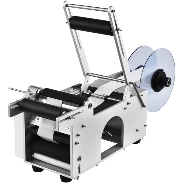 Mærkningsmaskine, Semi-automatisk rund flaskemærkningsapparat, 860x276x580 mm, Elektrisk