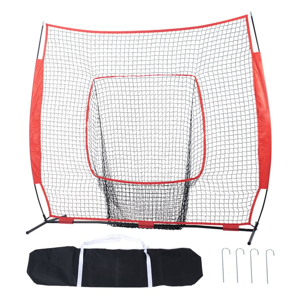 Baseball- ja softball-harjoitusverkko, 213,4x213,4 cm, kannettava harjoitusverkko Baseball- ja softball-harjoitusverkko, 213,4x213,4 cm, kannettava harjoitusverkko