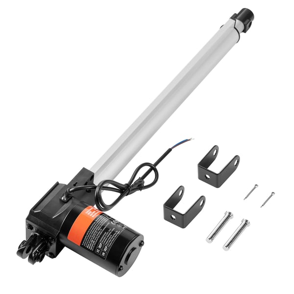 Lineær aktuator 12V 610x80x146 mm, kraftig, IP44, aluminium