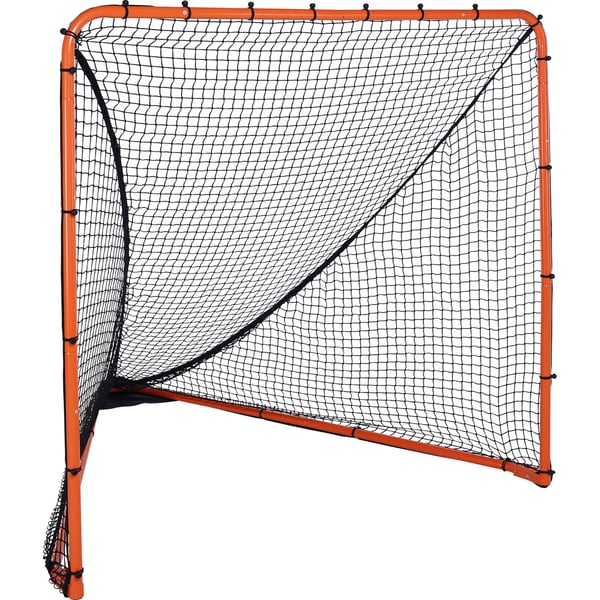 Lacrosse-mål, 196x186x215 cm, Orange, Stålramme, Sammenklappelig
