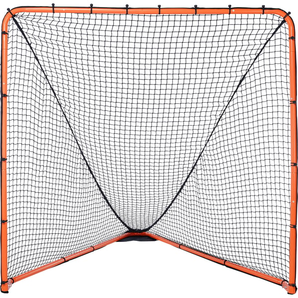 Lacrosse-mål, 196x186x215 cm, Orange, Stålramme, Sammenklappelig